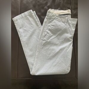 Gap Girlfriend Chino - Thin Blue/White Stripe - Size 4